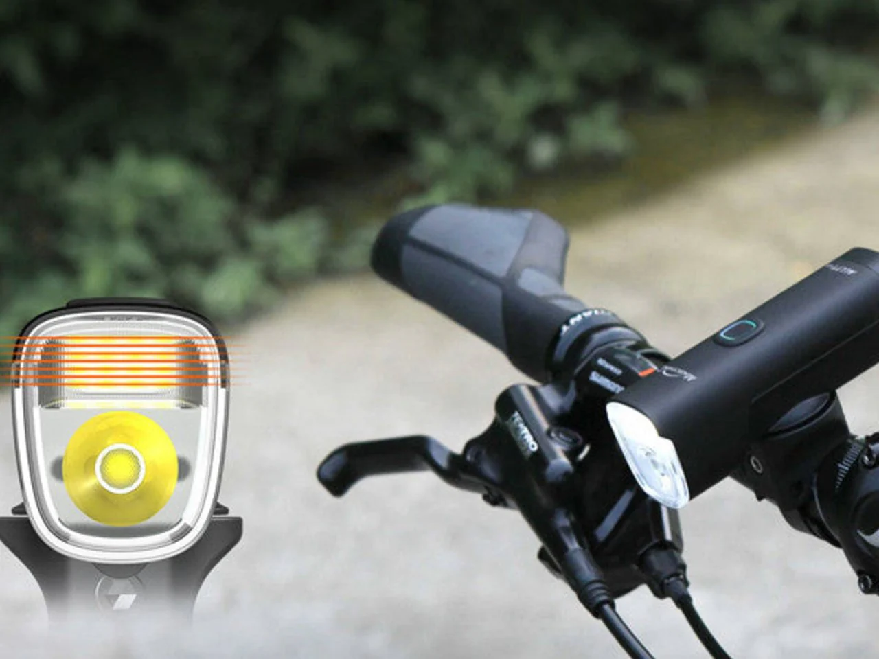 ALLTY 1000 Lightweight Front Bike Light - Image 5